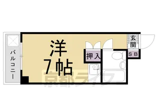 京都府京都市中京区壬生朱雀町【マンション】の間取り