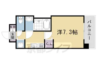 アスヴェル京都壬生EAST【4階】の間取り