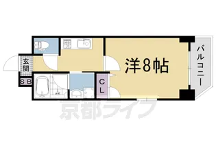 べラジオ雅び四条通Ⅱ【3階】の間取り