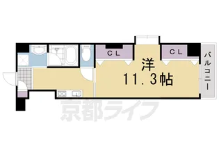 雅 長岡京【303号室】の間取り