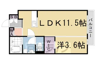 アローレ大北【1階】の間取り