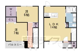シャーメゾン沙羅【102号室】の間取り