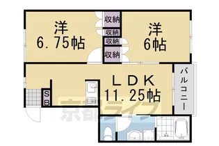 エミネンス亀岡I棟【101号室】の間取り