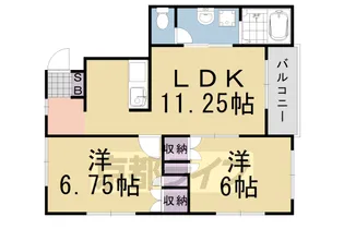 エミネンス亀岡D棟【102号室】の間取り