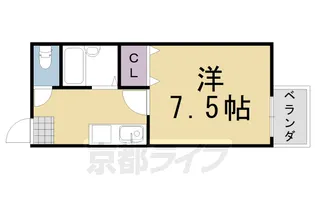 ハイツ里【101号室】の間取り