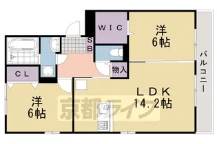 ルナ・ヌーブ【1階】の間取り