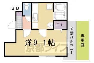 mity 桂朝日町【201号室】の間取り