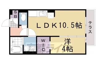 L’ovest Casa【103号室】の間取り