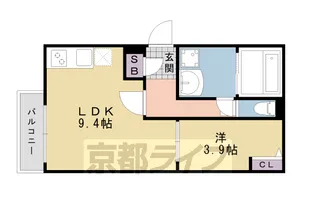 ブバルディア【3階】の間取り