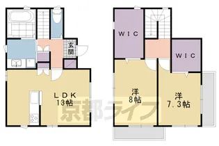 エルメゾン木久【北号室】の間取り