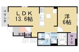 マグノーリア横田Ⅲ【1階】の間取り