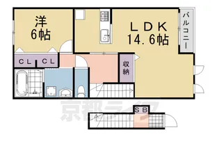 サンコート【2階】の間取り