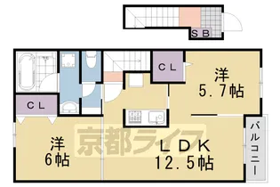 フェリーチェ【203号室】の間取り