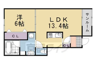 雅 参番館【1階】の間取り