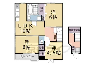 ニュー・カームⅡ【2階】の間取り