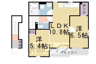 ハピネス【203号室】の間取り