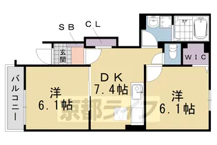ソレアードⅡ【103号室】の間取り