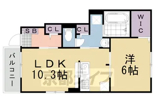 雅 六番館【1階】の間取り