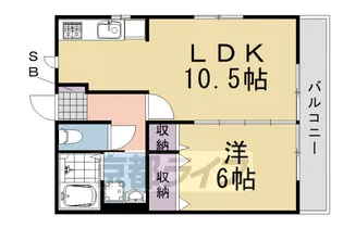 ラフィネマツヤマ【2階】の間取り