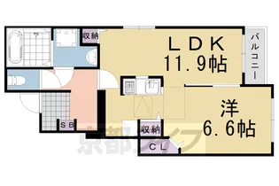 メーデル クーリー【1階】の間取り