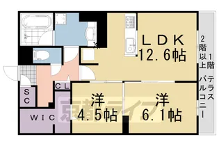 エオニオ桂川【2階】の間取り