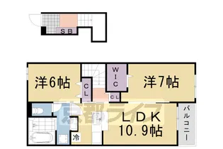 グランヴィア K【204号室】の間取り