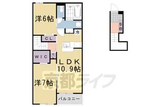 グランヴィア K【204号室】の間取り