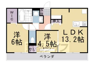 エスポワ鹿草【302号室】の間取り