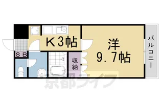 ラ・メゾン・アンジュ【203号室】の間取り