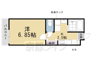 East Field【214号室】の間取り