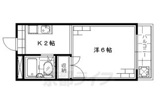 メゾンタイム墨染【102号室】の間取り