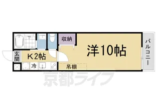 アークリード石山【303号室】の間取り