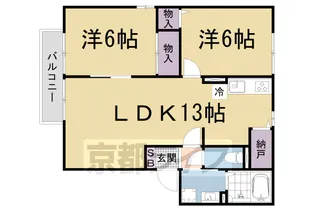 メルベーユF【2階】の間取り