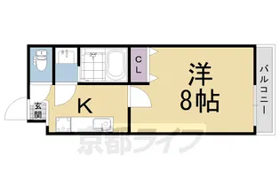 KRESS丹波橋【1階】の間取り