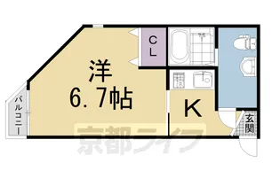 桃山HATCH【1階】の間取り