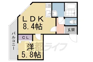 桃山HATCH【2階】の間取り