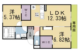 VENTO (ビエント)【1階】の間取り