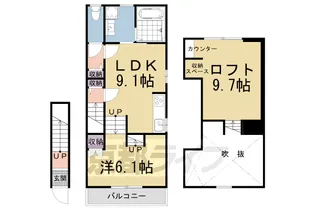 グランリミテッド【B号室】の間取り