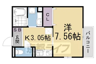 ボン・セジュール彩【2階】の間取り