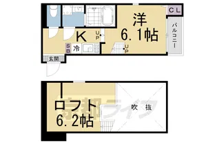 ハーモニーテラス醍醐新開Ⅱ【1階】の間取り
