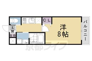 R5コート【308号室】の間取り