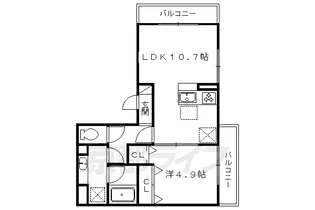 カメリア【2階】の間取り
