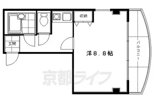 ファーストビル【4-C号室】の間取り