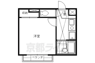 レオパレス藤ノ森【205号室】の間取り