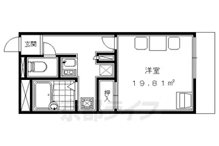 横大路マンション【1階】の間取り