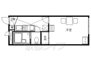 レオパレス淀コンフォート【1階】の間取り