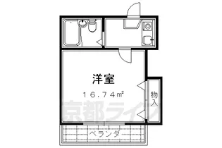 レオパレス伏見第3【1階】の間取り