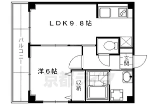 レジデンス雅都【4階】の間取り