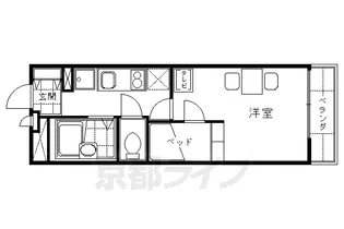 レオパレスインパクトⅠ【405号室】の間取り