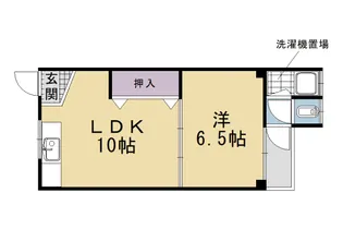 大手コーポ【206号室】の間取り